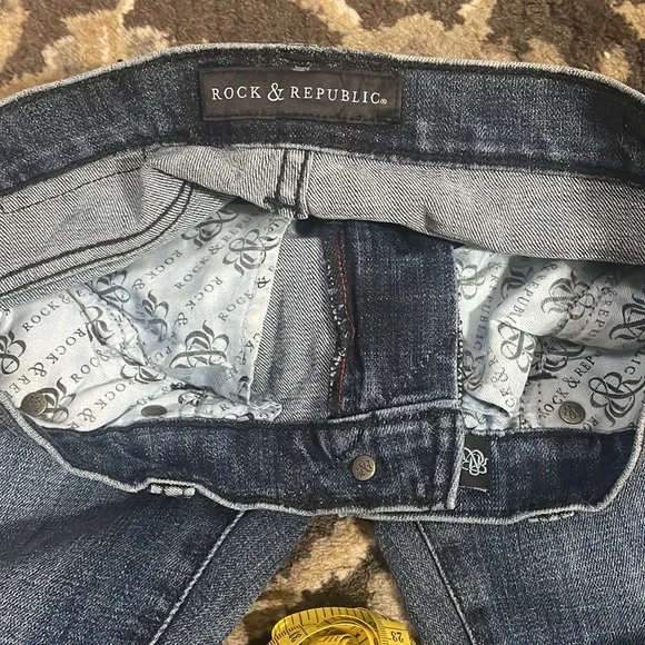 Rock & Republic Kasandra Flare Jeans size 2 M Stretch Great Condition R010353 - Picture 9 of 17